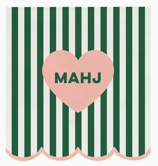 Scalloped Cocktail Napkins - Mahj