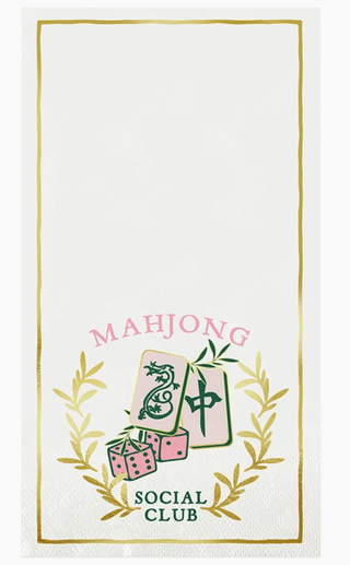 Paper Guest Napkins - Mahjong Social Club