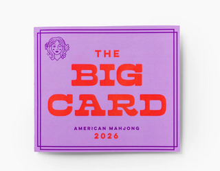 The Big Card 2026: American Mahjong Playing Card