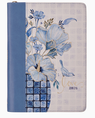 Journal Classic Zip Blue Love John 3:16