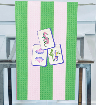 Mahjong Gift Towel Tile Stripe | Microfiber