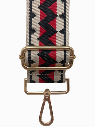 Zig Zag Red Purse Strap