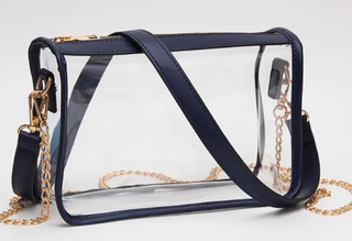 Clear Rectangle Stadium Crossbody Bag