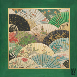 Japanese Fans in Emerald