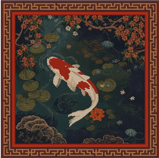 Needlepoint Koi
