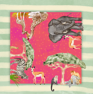 Out of Africa Vibes Mahjong Mat