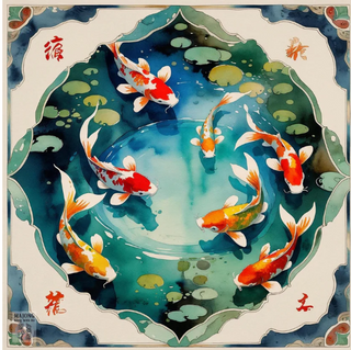Koi Mahjong Mat