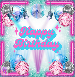 Happy Birthday Mahjong Mat