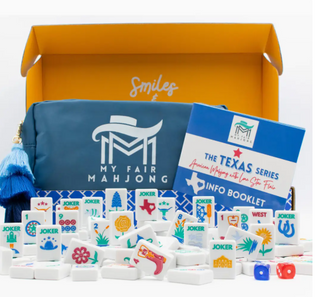 The Texas Series | Mahjong with Lone Star Flair | Mesquite White Tile
