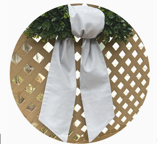 Linen Blend Ivory Sash - 54 inches