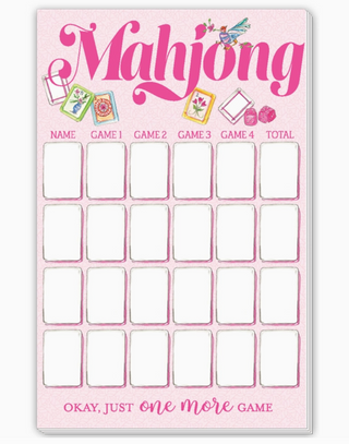 Mahjong Score Pad