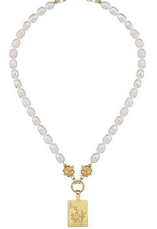 Bird Bam Mahjong Pearl Necklace