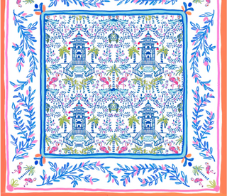 Colorful Chinoiserie Mahjong Mat (Non-Neoprene)