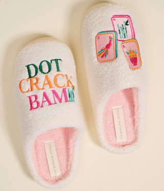 Fuzzy Slippers–Dot Crack Bam
