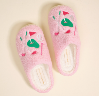 Fuzzy Slippers–the Golf Edit