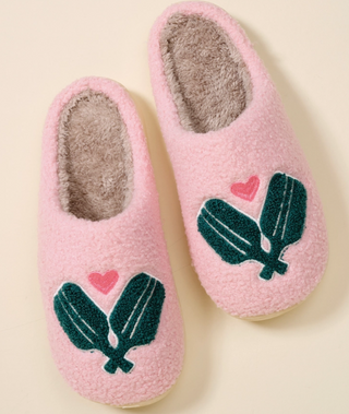 Fuzzy Slippers–Pickleball Paddles