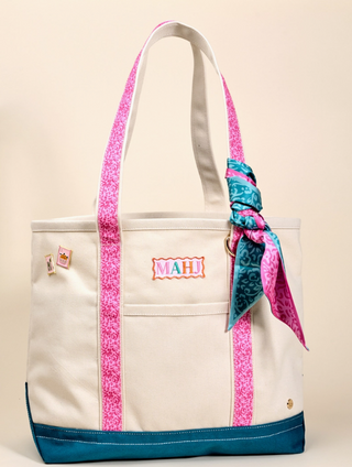 The Darling Canvas Tote Bag–It's Mahj Time