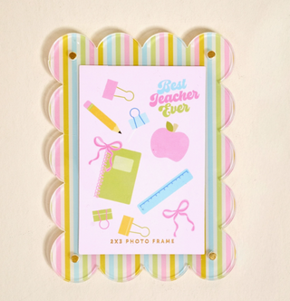 Mini Acrylic Picture Frame Magnet–Color Me Happy