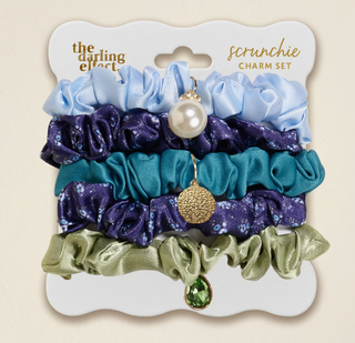 Scrunchie Charm Set–Endless Daydream Navy
