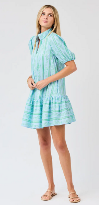 Nancy Dress | Garden Lace Green