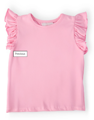 Bubblegum Pink Ruffle Tank