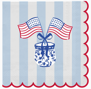 Cocktail Napkin American Stripes