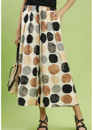 Black Polka Dot Skirt