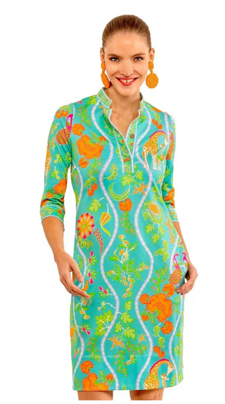 Mandarin Dress - Jungle Symphony