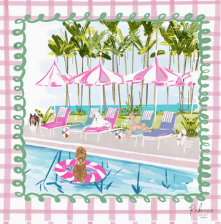 Pool Pawty-Mahjong Mat