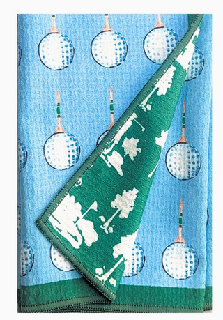 Tee Time Double-Sided Tea Towel