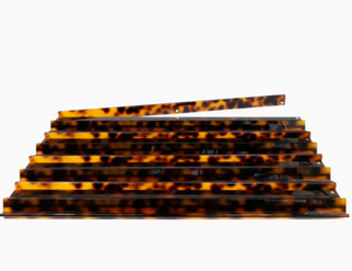 Mahjong Racks | Premium Acrylic | 4 Racks + 4 Pushers  Tortoiseshell