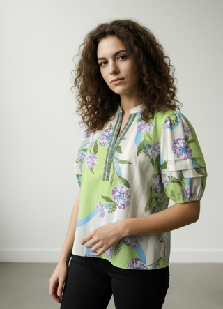 Lavender Bloom Raya Top