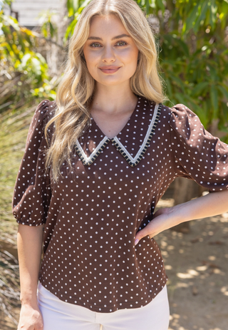 The Bea Polkadot Blouse