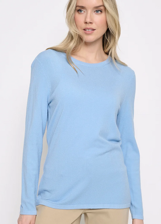 Tiffany Long-Sleeve Crew Neck Top