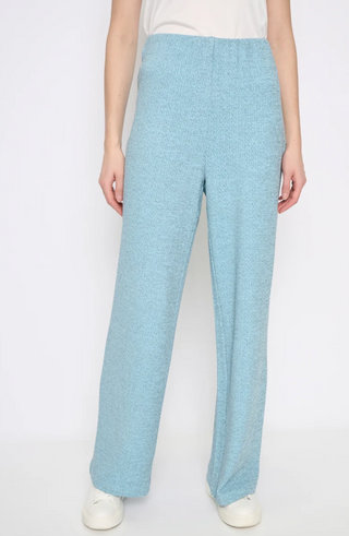 Textured Jacquard Wide-Leg Full-Length Pants
