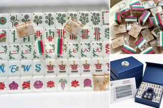 Rose Garden Mahjong Tile Set