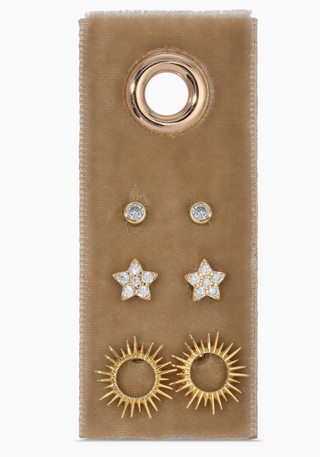 Star and Sun Velvet Stud Gift Set