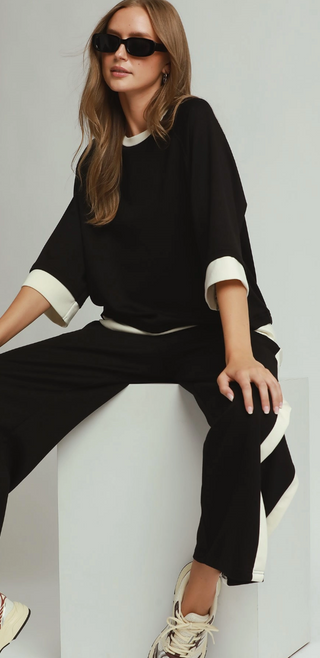 Brooke Pant Set - Black