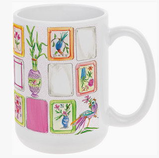 Mahjong Pink Mug Rosanne Beck