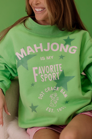 Mahjong Is My Favorite Sport Mock Neck