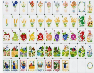 Country Garden Mahjong Tile Set