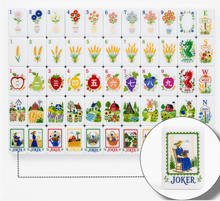 Country Garden Mahjong Tile Set