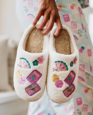 Mahjong Pieces House Slippers
