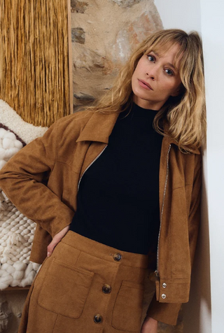 Suede perfecto jacket