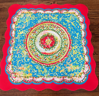 Scalloped Border Chi Chi Mahjong Mat