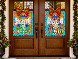 Pair of Whimsy Nutcracker Door Hangers