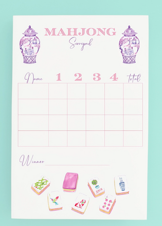 Mahjong Scorecard Pad - Taylor Tiles