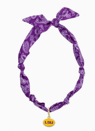 Collegiate Bandana Scarf Necklace