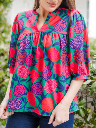 Maggie Make You Mine Forest Blouse