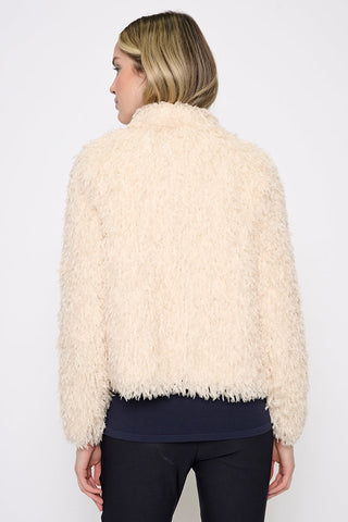 The Melanie Faux Feather Short Jacket